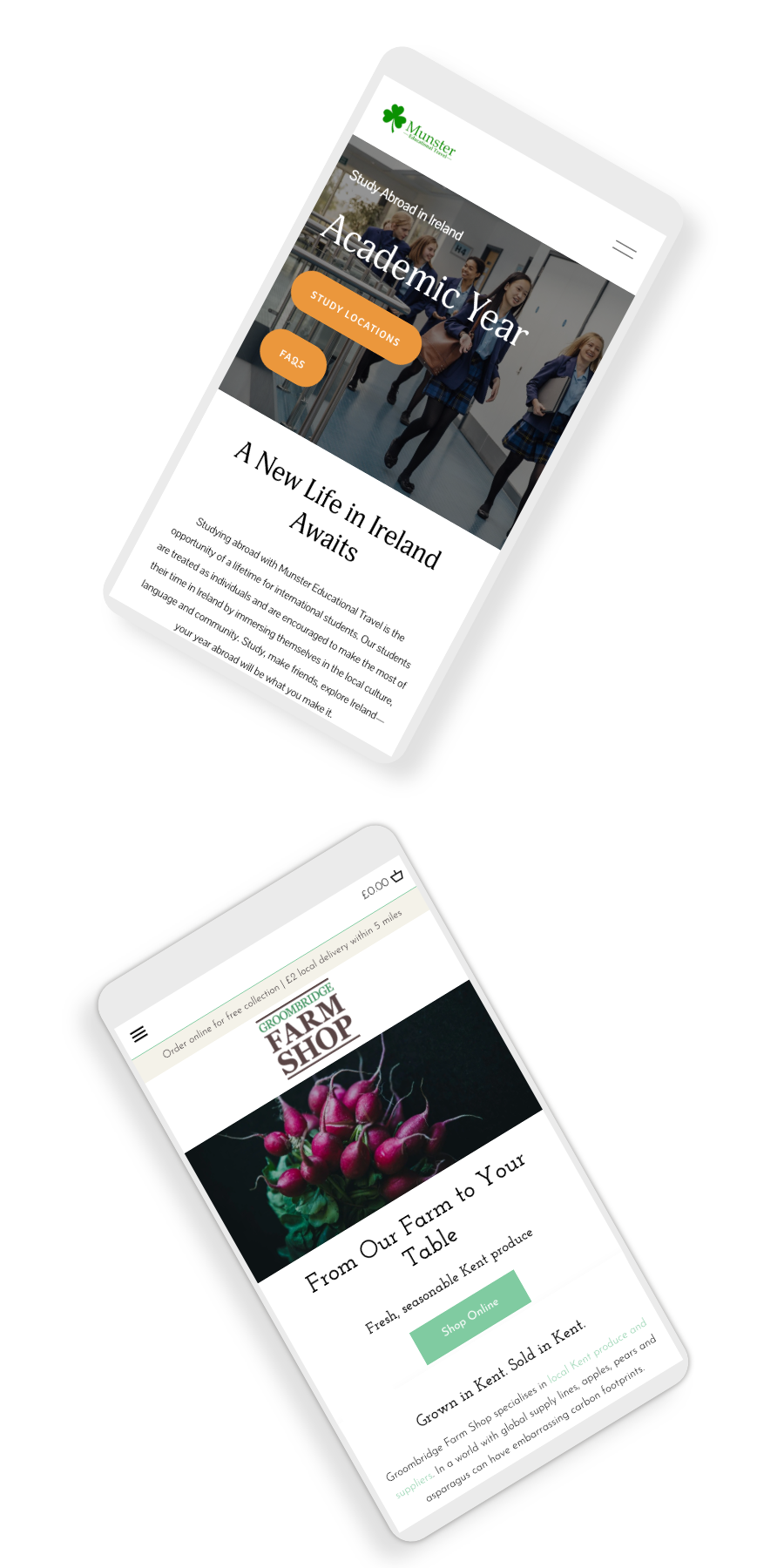 Mobile mockups wonky
